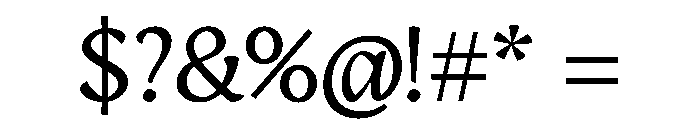 Engria Book Font OTHER CHARS