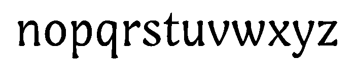 Engria Book Font LOWERCASE