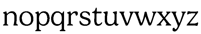 Engria Light Font LOWERCASE