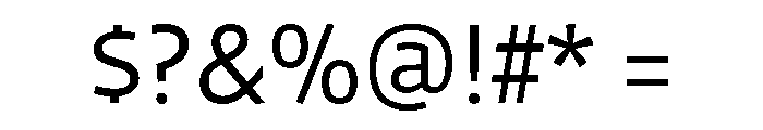 Enra Semi Variable Light Font OTHER CHARS