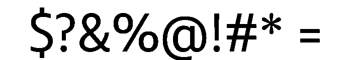 Enra Semi Variable Medium Font OTHER CHARS