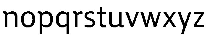 Enra Semi Variable Medium Font LOWERCASE