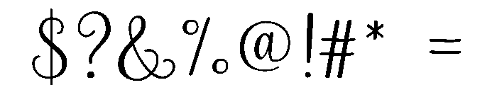 Envelove Regular Font OTHER CHARS