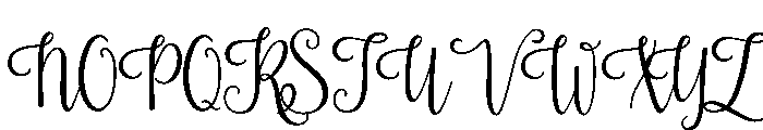 Envelove Regular Font UPPERCASE
