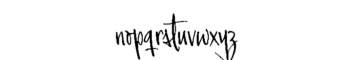 Envelove Script Regular Font LOWERCASE