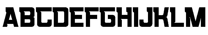 ENEMY DEFEND Regular Font UPPERCASE