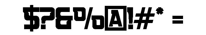 ENEMYDEFEND-Regular Font OTHER CHARS