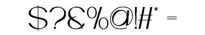 ENNORA-Regular Font OTHER CHARS