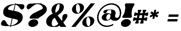 Enagola Italic Font OTHER CHARS