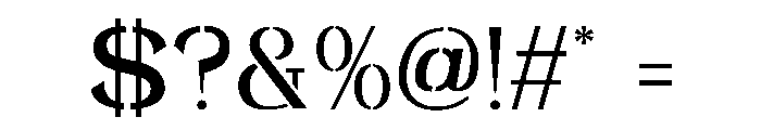 Enaris Font OTHER CHARS