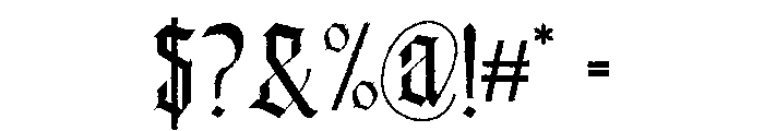 Enathica Regular Font OTHER CHARS