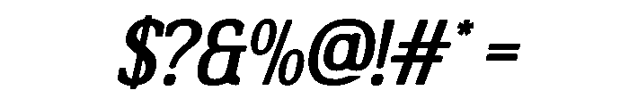 Encave Italic Font OTHER CHARS
