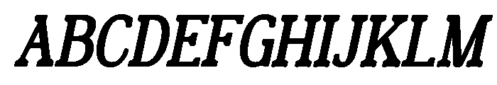 Encave Italic Font UPPERCASE