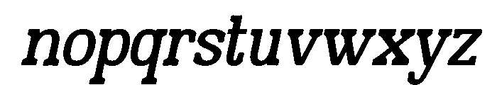 Encave Italic Font LOWERCASE