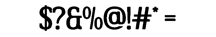 Encave Regular Font OTHER CHARS