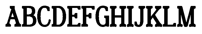 Encave Regular Font UPPERCASE