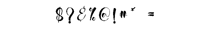 Enchanted Calligraph Font OTHER CHARS