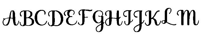 Enchanted_Script Font UPPERCASE