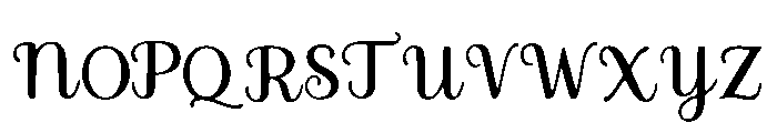 Enchanted_Script Font UPPERCASE