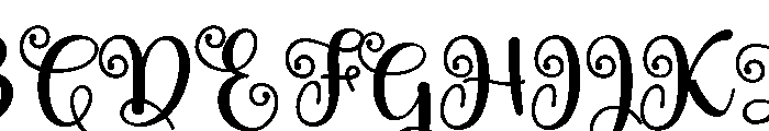 Enchanted Wonderful Regular Font UPPERCASE