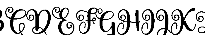 EnchantedWonderful-Regular Font UPPERCASE