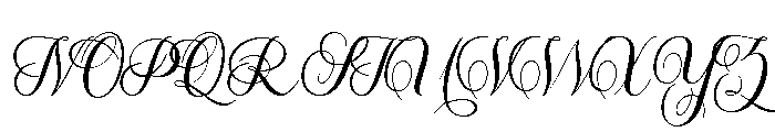 Enchanting Calligraphy Regular Font UPPERCASE