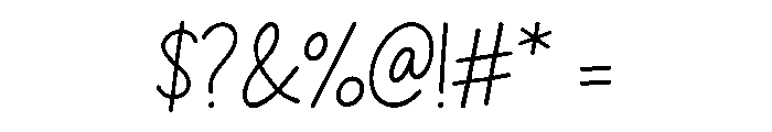 Enchanting Script Font OTHER CHARS