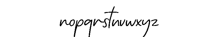 Enchanting Script Font LOWERCASE