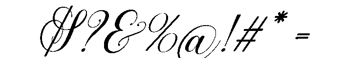 EnchantingCalligraphy-Regular Font OTHER CHARS