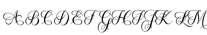 EnchantingCalligraphy-Regular Font UPPERCASE