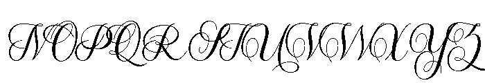 EnchantingCalligraphy-Regular Font UPPERCASE