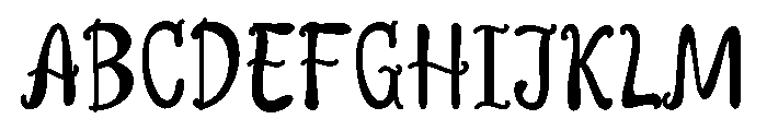 End flick Font UPPERCASE