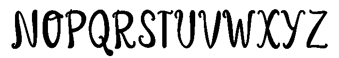 End flick Font UPPERCASE