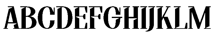 Enders Font UPPERCASE