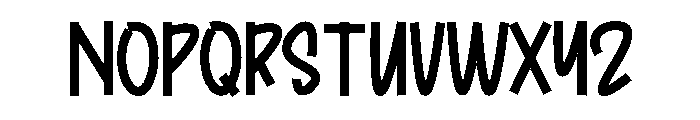 Ending Books Font UPPERCASE