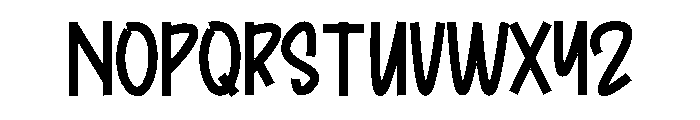 Ending Books Font LOWERCASE