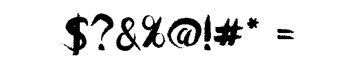 Energy Rush Font OTHER CHARS