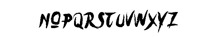 Energy Rush Font LOWERCASE