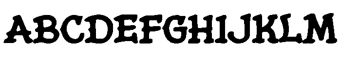 English Graffiti Font UPPERCASE