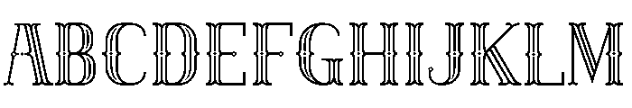 Engraved Monogram Font UPPERCASE