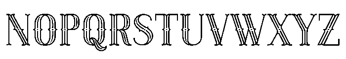 Engraved Monogram Font UPPERCASE
