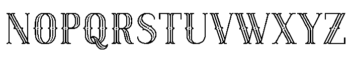 Engraved Monogram Font LOWERCASE