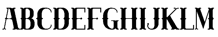 Engraved Serif Font UPPERCASE