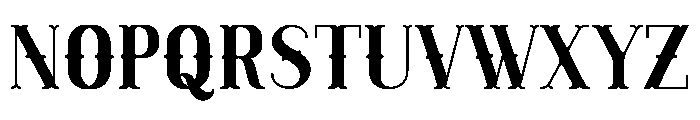 Engraved Serif Font LOWERCASE