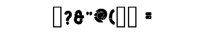 Enjoy Grunge Regular Font OTHER CHARS