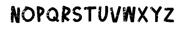 Enjoy Grunge Regular Font LOWERCASE