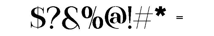 Entielin Regular Font OTHER CHARS
