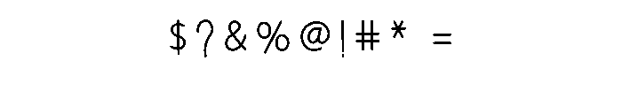 Envellope Font OTHER CHARS