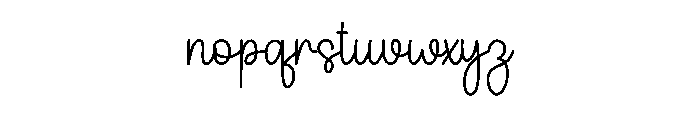 Envellope Font LOWERCASE