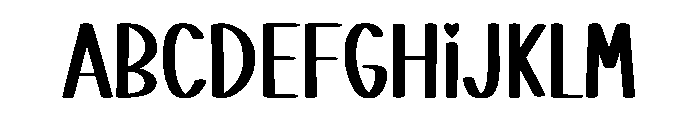 Envelope Valentine Font UPPERCASE